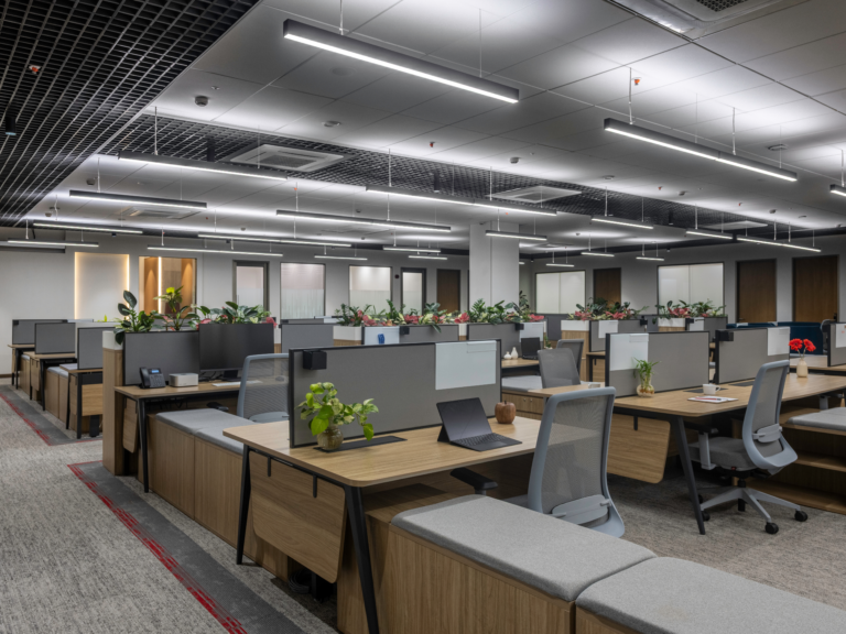 Open office workstation area designed by Turnkey5.0